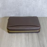 J Cure Travel Case - Brown Leather - 5 Cigar Capacity